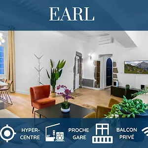  Appartement Homey Earl - Hypercentre - Proche Gare - Sauna Privatif - Balcon Prive - Wifi Gratuit